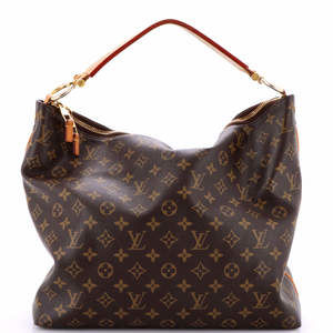 Louis Vuitton MM Sully Handbag Monogram Canvas